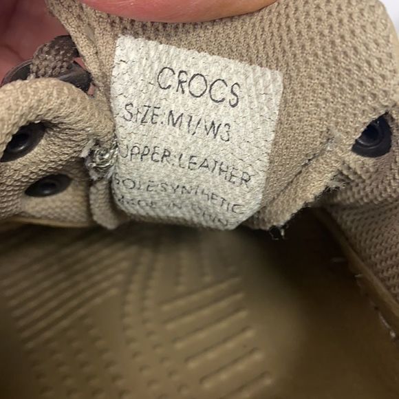 Crocs All Terrain Axle Leather Boat Shoes - Picture 9 of 9